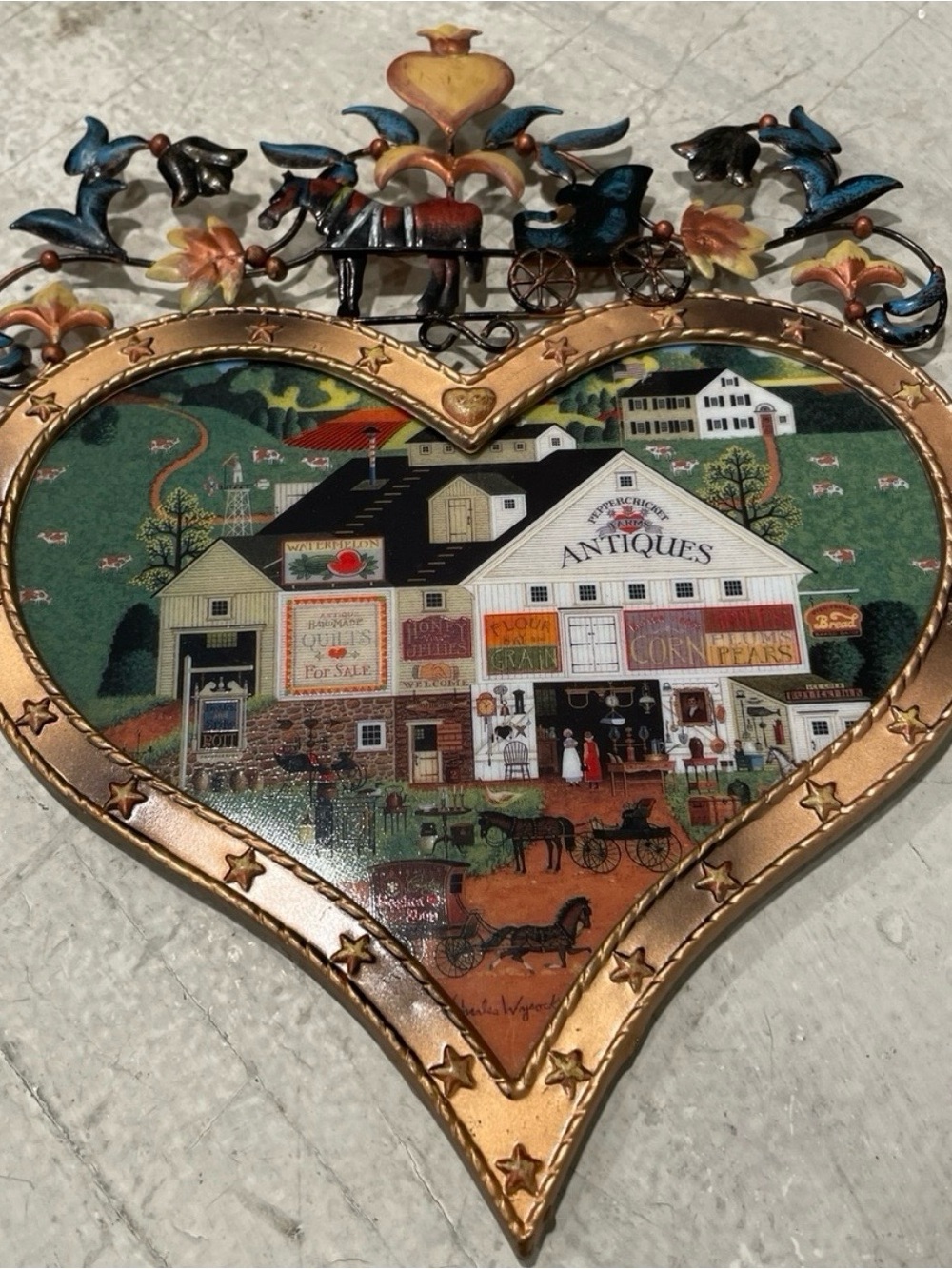 Bradford Exchange First Issue Charles Wysocki Peppercricket Charms A1364 Wall